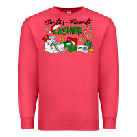 Cardinal Santa's Favorite Cashier Premium Sweatshirt - LillyAllenDesigns