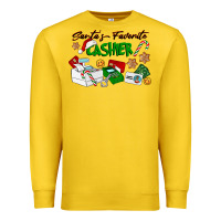Lemon Santa's Favorite Cashier Premium Sweatshirt - LillyAllenDesigns