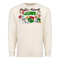 Sandshell Santa's Favorite Cashier Premium Sweatshirt - LillyAllenDesigns