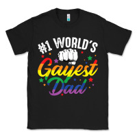 Black 1 worlds gayest dad funny fathers day lgbt pride r Classic Tee - tuanDangUi