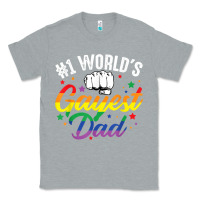 Heather Grey 1 worlds gayest dad funny fathers day lgbt pride r Classic Tee - tuanDangUi