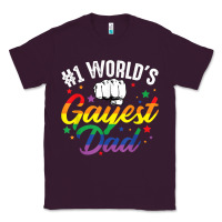 Plum 1 worlds gayest dad funny fathers day lgbt pride r Classic Tee - tuanDangUi