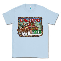 Dusty Blue Christmas on the farm Classic Tee - RanaPortraitStore