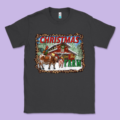 Christmas On The Farm Classic Tee Designed By Ranaportraitstore