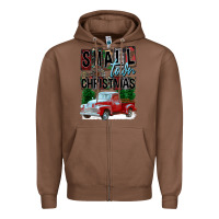 Chestnut Small Town Christmas Zipper Hoodie - FaDigitalArtStudio