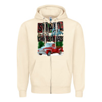 Sandshell Small Town Christmas Zipper Hoodie - FaDigitalArtStudio