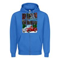 True Royal Small Town Christmas Zipper Hoodie - FaDigitalArtStudio