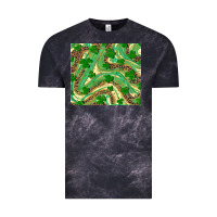 Cloud Black shamrock leopard Vintage Tee - RanaPortraitStore