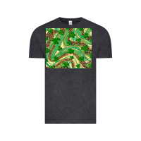 Vintage Black shamrock leopard Vintage Tee - RanaPortraitStore