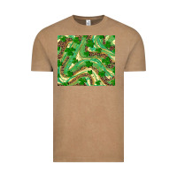 Vintage Coffee shamrock leopard Vintage Tee - RanaPortraitStore
