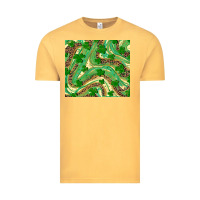 Vintage Mustard shamrock leopard Vintage Tee - RanaPortraitStore
