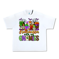 White Halloween with My Gnomies Coffee Cups Urban Heavy Tee - texasbilliewilder