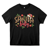 Black santa baby Heavy Core Tee - MaliasSmallBusiness