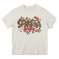 Cream santa baby Heavy Core Tee - MaliasSmallBusiness