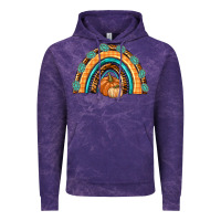 Cloud Purple Rainbow Thankful with Gemstone Vintage Hoodie - texasbilliewilder