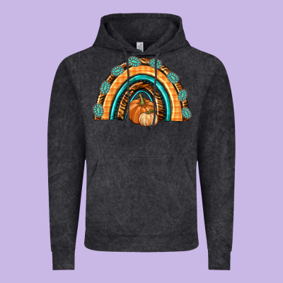 Rainbow Thankful With Gemstone Vintage Hoodie Designed By Texasbilliewilder