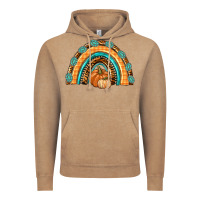 Vintage Coffee Rainbow Thankful with Gemstone Vintage Hoodie - texasbilliewilder