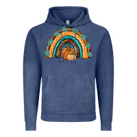 Vintage Denim Rainbow Thankful with Gemstone Vintage Hoodie - texasbilliewilder