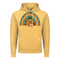 Vintage Mustard Rainbow Thankful with Gemstone Vintage Hoodie - texasbilliewilder