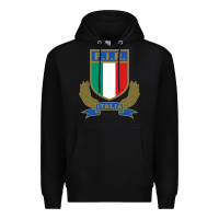 Black italian,rugby,federation Premium Hoodie - tuanDangUi