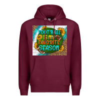 Burgundy football is my favorite season tumbler Premium Hoodie - BundleAndBundleShop