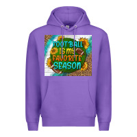Purple football is my favorite season tumbler Premium Hoodie - BundleAndBundleShop