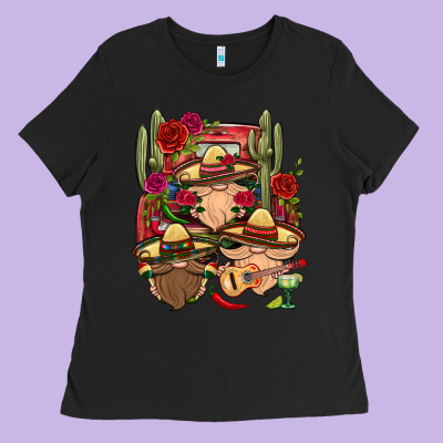 Mexican Gnomies Truck Ladies Tee Designed By Bundleandbundleshop