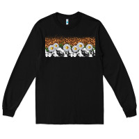 Black cowhide leopard daisies Long Sleeve Tee - TumblerDesignByShophia