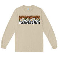 Mushroom cowhide leopard daisies Long Sleeve Tee - TumblerDesignByShophia