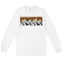 White cowhide leopard daisies Long Sleeve Tee - TumblerDesignByShophia