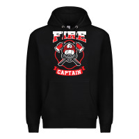 Black fire captain firefighter fireman job Premium Hoodie - tuanDangUi