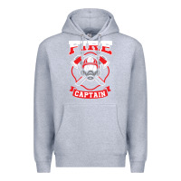 Heather Grey fire captain firefighter fireman job Premium Hoodie - tuanDangUi
