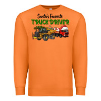 Carrot Santa's Favorite Truck Driver Premium Sweatshirt - LillyAllenDesigns