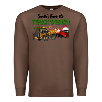 Chestnut Santa's Favorite Truck Driver Premium Sweatshirt - LillyAllenDesigns
