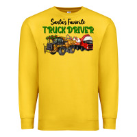 Lemon Santa's Favorite Truck Driver Premium Sweatshirt - LillyAllenDesigns
