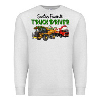 Oatmeal Heather Santa's Favorite Truck Driver Premium Sweatshirt - LillyAllenDesigns