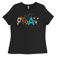 Black Just Pray Ladies Tee - RanaPortraitStore