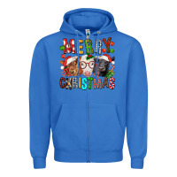 True Royal Merry christmas calfs Zipper Hoodie - FaDigitalArtStudio