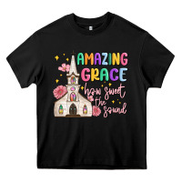Black amazing grace how sweet the sound Heavy Core Tee - MaliasSmallBusiness