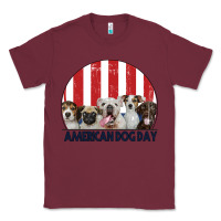 Burgundy American Dog Day Classic Tee - Bettercallsaul