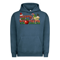 Pigment Midnight Navy merry teacher Urban Hoodie - BarkalooDesign