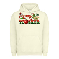 Pigment Pistachio merry teacher Urban Hoodie - BarkalooDesign