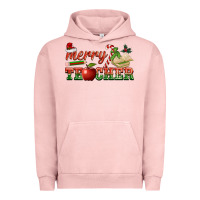 Pigment Salmon merry teacher Urban Hoodie - BarkalooDesign