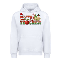 White merry teacher Urban Hoodie - BarkalooDesign