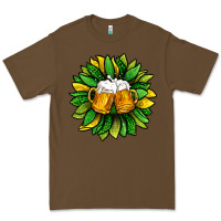 Cacao St. Patricks Sunflower With Beer Premium Tee - BundleAndBundleShop