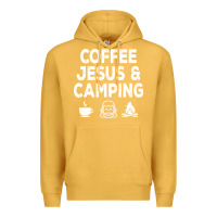 Mustard camp camping camper campfire campsite hiking gift Premium Hoodie - tuanDangUi