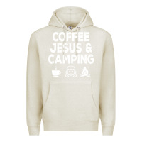Oatmeal Heather camp camping camper campfire campsite hiking gift Premium Hoodie - tuanDangUi