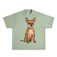 Oil Green chihuahua Urban Heavy Tee - JahusDesignShop