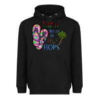 Black life is better İn flip flops Heavyweight Hoodie - CowhideDigitalArt
