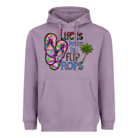 Lavender life is better İn flip flops Heavyweight Hoodie - CowhideDigitalArt